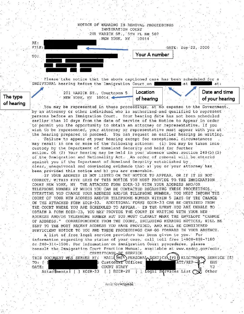 Sample Hearing Notice